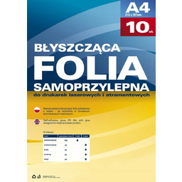 FOLIA SAMOPRZYLEPNA A4 100 MIC przezroczysta