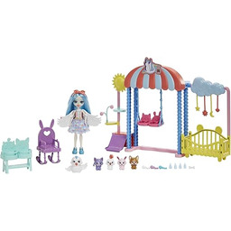 Enchantimals Zestaw Żłobek zwierzątek Lalka Starley Stork ,