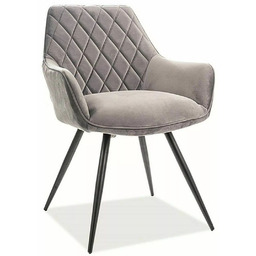 Krzesło Linea Velvet Szary