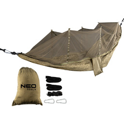 NEO TOOLS, Hamak z moskitierą 330 x 140