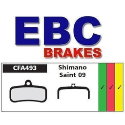 Klocki hamulcowe rowerowe EBC (organiczne wyczynowe) SHIMANO SAINT