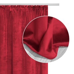 Spod Igły I Nitki Zasłona gotowa 140x270 czerwona