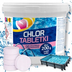 Chlor Tabletki Do Basenu Gamix Long Tabs 5KG