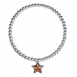 SREBRNA BRANSOLETKA 925 GWIAZDKA SWAROVSKI