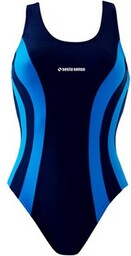 Sportowy jednoczęściowy strój kąpielowy w kolorze granatowym Sesto
