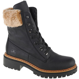 Rieker Hiking Boots 72630-00, Damskie, trapery, Czarne