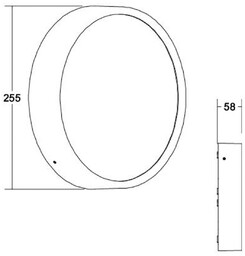 BRUMBERG Eye kinkiet zewnętrzny LED otwarty, biały, biały