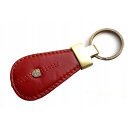 Brelok do kluczy skórzany Peterson PTN BR-02-RED