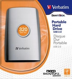 Przenośny Dysk twardy 320GB firma Verbatim Usb 2.0