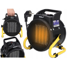 Nagrzewnica Elektryczna Dedra z termostatem Regulacja Ceramiczna 2000W