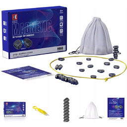 Gra Planszowa Kamienie Magnetyczne Szachy Magnetyczna Edukacyjna 30