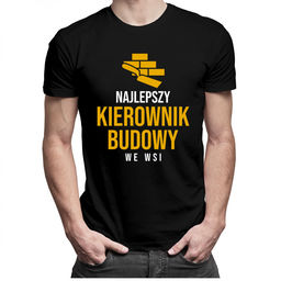 Najlepszy kierownik budowy we wsi - męska koszulka