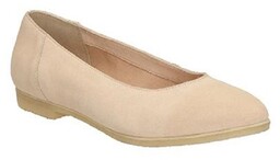 Clarks, Baleriny damskie, Ffion Ivy, beżowy, rozmiar 37