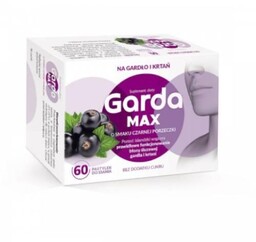 Garda Max o smaku czarnej porzeczki, 60 pastylek