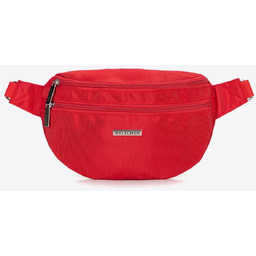 Nerka z poliestru z odpinanym paskiem czerwona