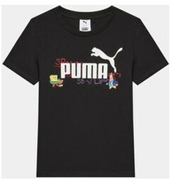 Puma T-Shirt Puma X Spongebob 622212 Czarny Regular