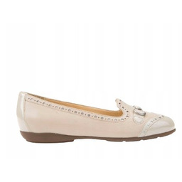 GEOX BALERINY SKÓRZANE WSUWANE BEŻOWE 35 ŻNL