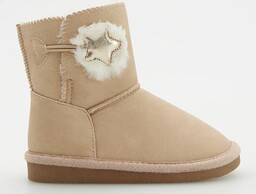 Reserved ciepłe buty zimowe kozaki ocieplane futrem Botki