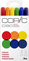 COPIC Ciao Marker Set "Primary" z 6 kolorami,