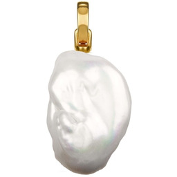 NOKO XXL naszyjnik mega duża biała perła barokowa,