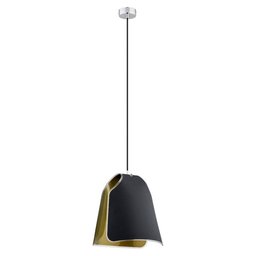 Lampa wisząca zwis CALIFORNIA czarny/złoty szer. 29cm