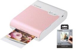 Canon Selphy Square QX10 różowy + papier XS-20L