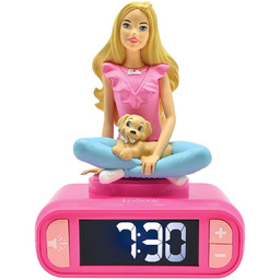 Lexibook Budzik z nocnym podświetleniem 3D Barbie