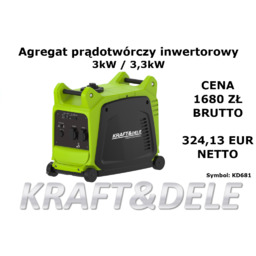 Agregat prądotwórczy Kraft Dele KD681 moc 3,3kW benzyna,