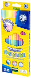 Astra - Kredki ołówkowe dwustronne pastelowe 24 kolory
