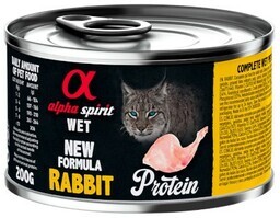 KARMA MOKRA DLA KOTA z królikiem ALPHA SPIRIT