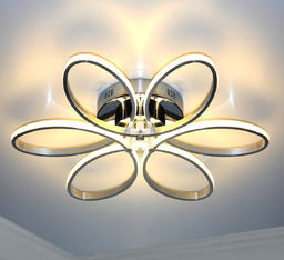 Srebrny plafon LED 60cm 3000K 48Watt - P142