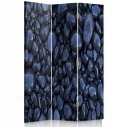 Parawan Dekoracyjny Kamienie Zen Niebieski 110x170