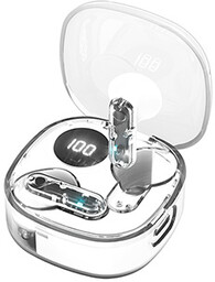 Marvo HW-302, TWS sluchátka, transparentní, USB-C