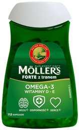 Mollers Forte z tranem, 112 kapsułek