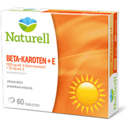 Naturell Beta-karoten + E, 60 tabl.