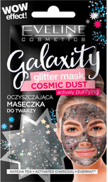 Eveline Galaxity Glitter Mask, oczyszczająca maseczka do twarzy,