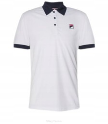 Koszulka tenisowa Fila Polo Marc biała XXL