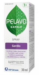 Pelavo 1+ Gardło Spray, 30 ml (data ważności:
