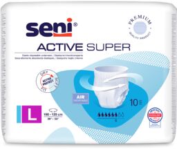 Majtki chłonne SENI ACTIVE SUPER, L, dla dorosłych,