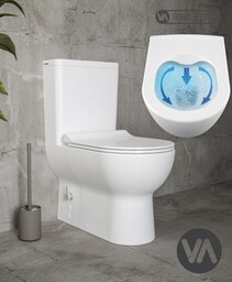 Kompakt wc 80x37x62 cm z bidetem i