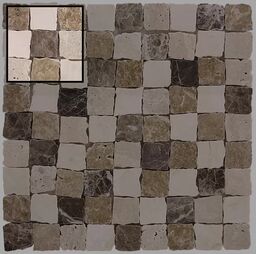 DUNIN Travertine próbka mozaiki kamiennej Travertine Bend Mix