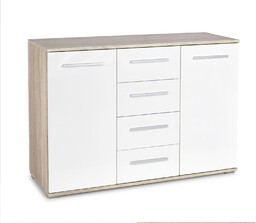 Komoda lima km-4 dąb sonoma / biały halmar