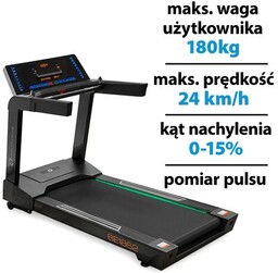 Bieżnia elektryczna HMS BE1862 24km/h
