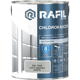 Emalia chlorokauczukowa szary agatowy 5 l RAFIL