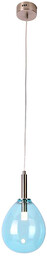 Lumes Szklana niebieska lampa wisząca - T009 -