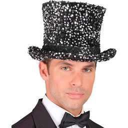 Cylinder Cekinowy Srebrny