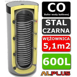 BUFOR LEMET MAXI 600L 1w 1-WĘŻOWNICA do CO