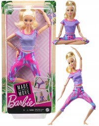 Barbie Lalka Made To Move Gimnastyczka Fiolet 4951