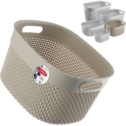 Koszyk prostokątny 6L Curver Filo Recycled, beżowy