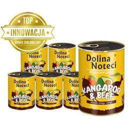 DOLINA NOTECI PREMIUM SUPERFOOD kangur i wołowina 6x400g
